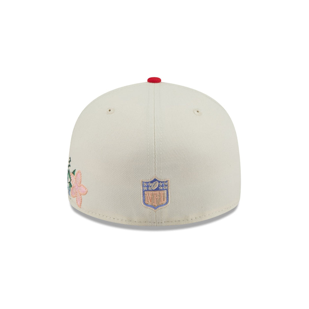 Kansas City Chiefs Tonal Florals White 59FIFTY Fitted Hat