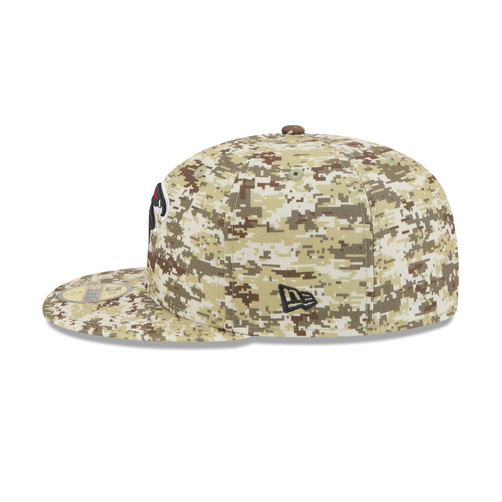 Atlanta Falcons 2025 Salute to Service Fan Gear 59FIFTY Fitted Hat