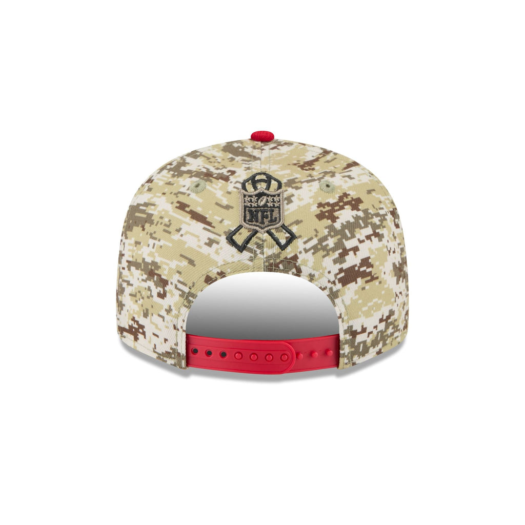 San Francisco 49ers 2025 Salute to Service Fan Gear 9FIFTY Snapback Hat
