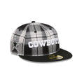 Dallas Cowboys Grunge Plaid Retro Crown 59FIFTY Fitted Hat