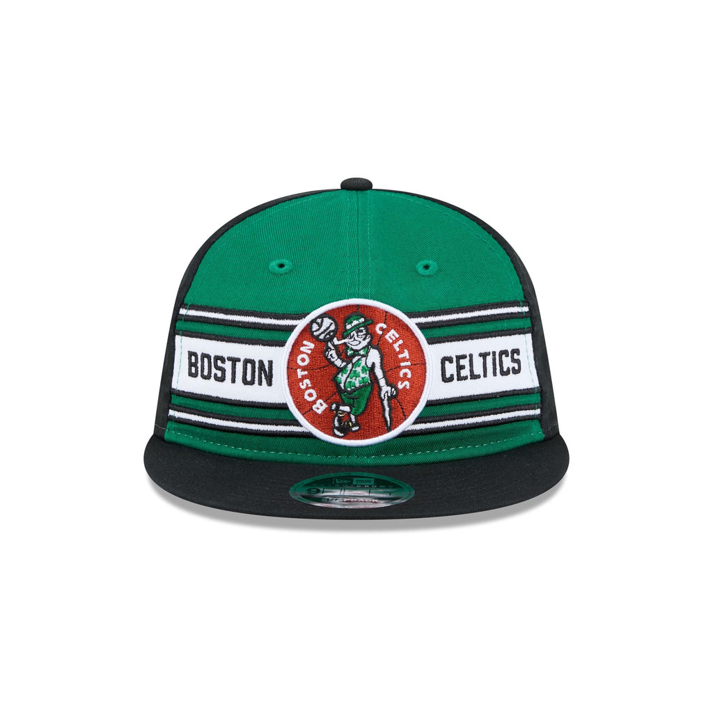 Boston Celtics Team Stripes Retro Crown 9FIFTY Snapback Hat