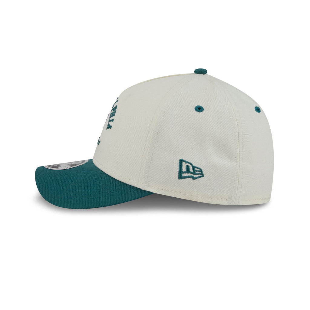 Philadelphia Eagles Arched Graphic Chrome White 9FORTY M-Crown A-Frame Snapback Hat