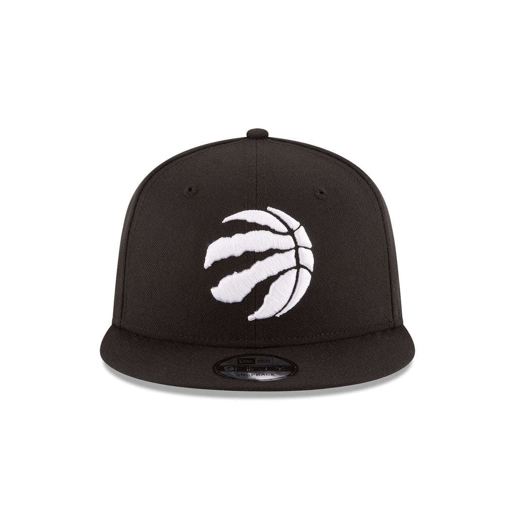 Toronto Raptors Basic Black & White 9FIFTY Snapback Hat