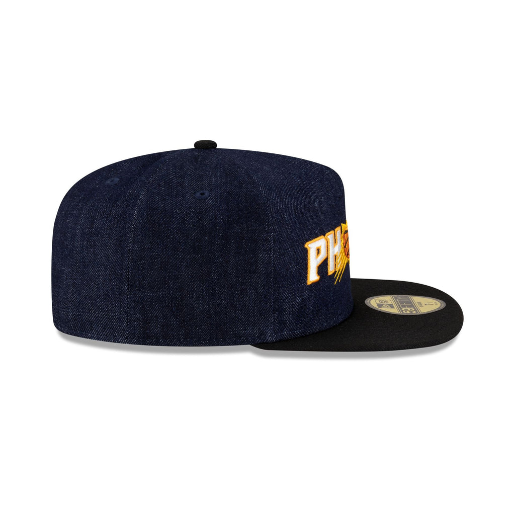 Phoenix Suns Navy Denim 59FIFTY A-Frame Fitted Hat