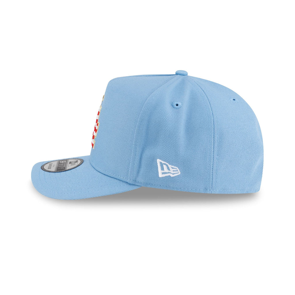 Los Angeles Dodgers Red. White & Blue 9FIFTY A-Frame Snapback Hat