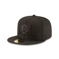 Cincinnati Bengals Black On Black 59FIFTY Fitted Hat